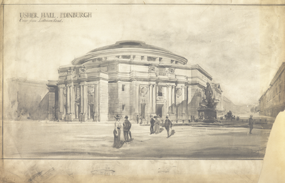Usher Hall, view from Lothian Road