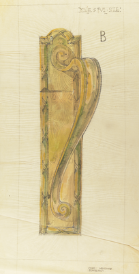 Usher Hall, sketch for door handle