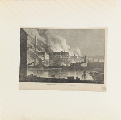 Burning of Messrs. A. and P. Tod's Flour Mills, Leith