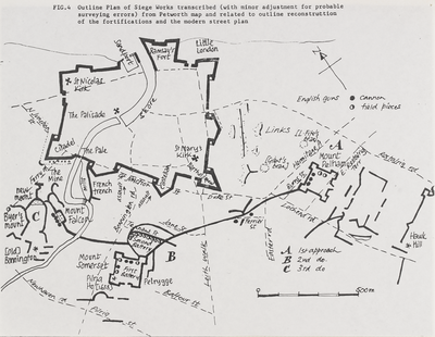 Outline plan of siege works