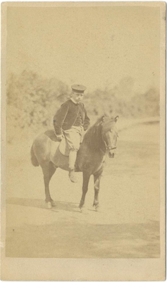 Douglas Haig riding a pony