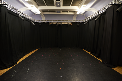 Stage with set marking, Churchill Theatre