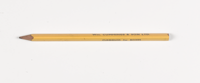 Promotional pencil for Wm. Cummings & Son Ltd
