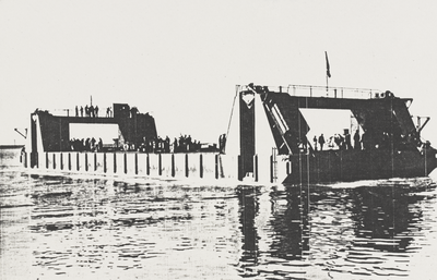 The first pierhead launched from Leith