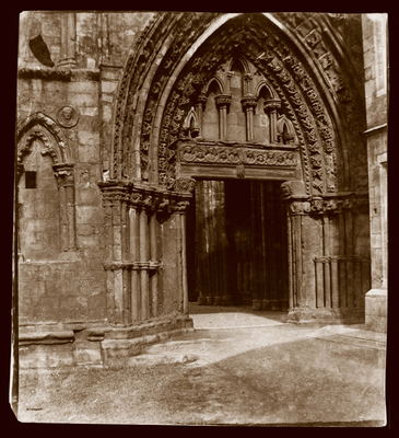 Holyrood Abbey, west door