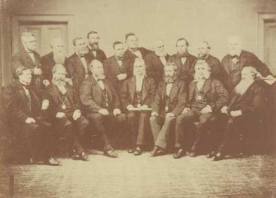 Leith Police Commissioners - circa 1877 - last meeting