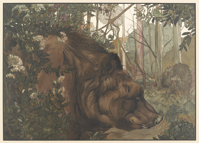 Baloo in the forest, Kipling's Jungle Book