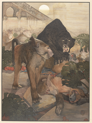 Monkey Fight, Kipling's Jungle Book