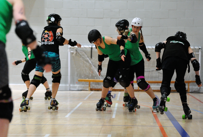 Training session of the Auld Reekie Roller Girls