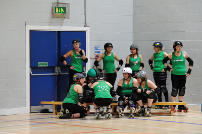 Green Team on the bench
