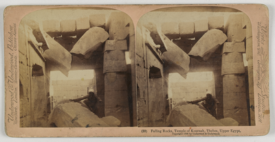 Falling rocks, Temple of Kournah, Thebes, Upper Egypt