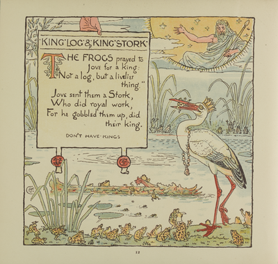 King Log and King Stork, from 'Baby's Own Aesop'