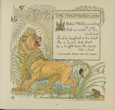 The Frightened Lion, from 'Baby's Own Aesop'