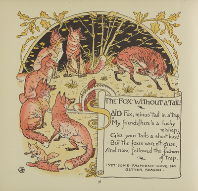 The Fox without a Tail, from 'Baby's Own Aesop'