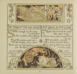 The Stag in the Ox-Stall; The Deer and the Lion