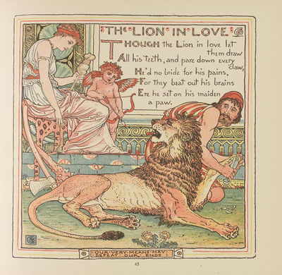 The Lion in Love, from 'Baby's Own Aesop'