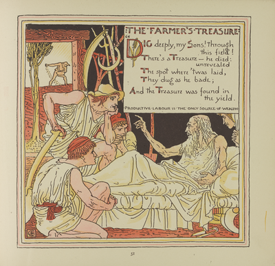 The Farmer's Treasure, from 'Baby's Own Aesop'
