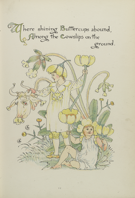 Page eleven of 'Flora's Feast', the Buttercups