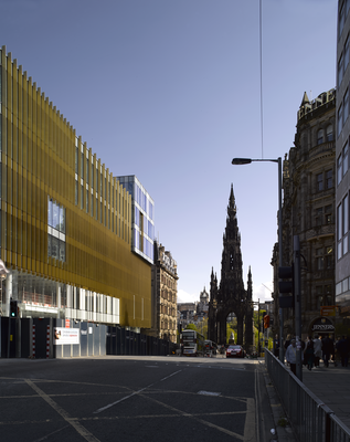 New building at St Andrew Sq and South St David Street