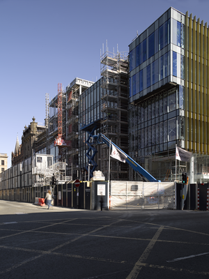 New building at St Andrew Sq and South St David Street