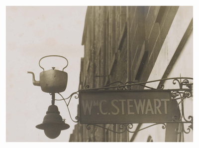 Sign of William C. Stewart, Ironmonger