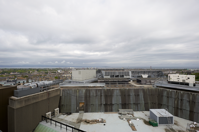 Ventilation shafts on the roof of New St Andrew's House