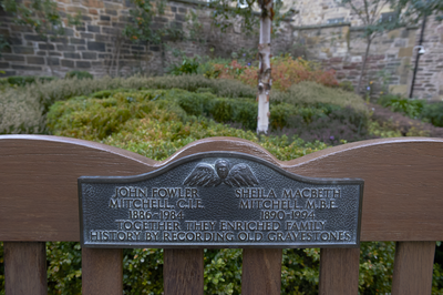 Bench dedicated to Sheila and John Mitchell