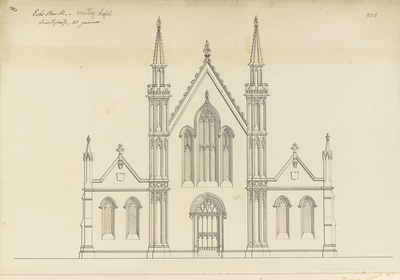 Design for a chapel for Newington/ Echobank Cemetery