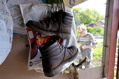 Gardening boots, Warriston Allotments