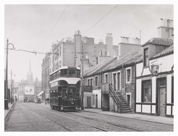 Edinburgh tramcar in Main Street, Newhaven