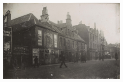 A view of old houses in Fountainbridge.
