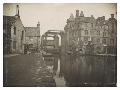 View of steel bridge over Union Canal