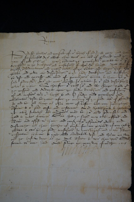 1556 order signed by Mary Queen of Scots