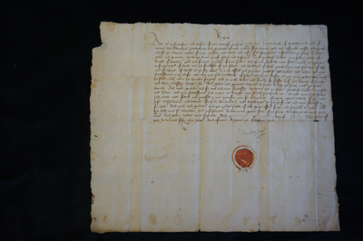 1553 document signed by James Duke of Chastlerault