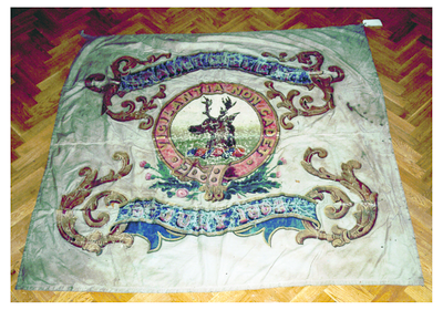 Reverse View of Grange Colliery Union Banner