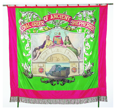 Silk banner for the Loyal Order of Ancient Shepherds