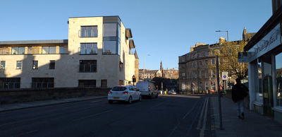 Inverleith Row looking south towards junction