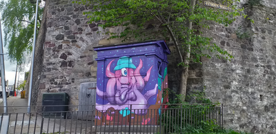 Graffiti , junction of Drummond Street and Pleasance