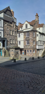 High Street looking east with John Knox House