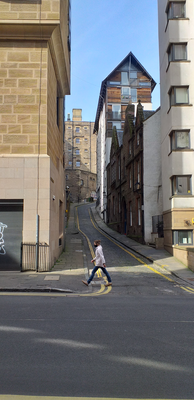 Stevenlaw's Close looking north from Cowgate