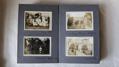 Page from Jean Petrie photograph album, 1926