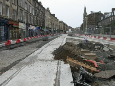 Leith Walk, Balfour Street. Looking south