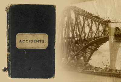 Forth Bridge Accidents Book, 1883-1886