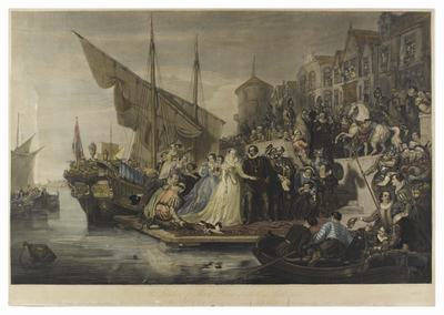 The landing of Mary Queen of Scots at Leith 1561