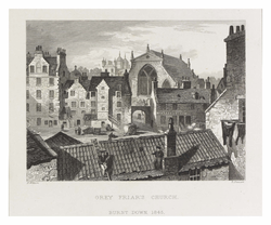 Grey Friar's Church, burnt down 1845