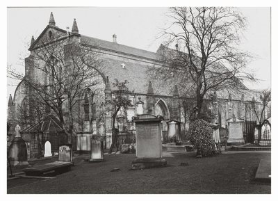 Greyfriars Churchyard, the church from the south west