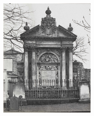 Greyfriars Churchyard, monument of John Cunningham