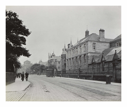 Lauriston Place, looking east, showing Royal Infirmary