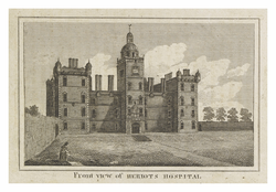 Front view of Heriot's Hospital