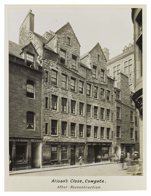 Alison's Close, Cowgate, after reconstruction